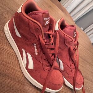 Reebok Red and White Athletic Shoes